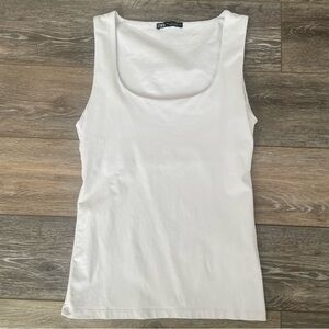Zara White Sleeveless Women's Top